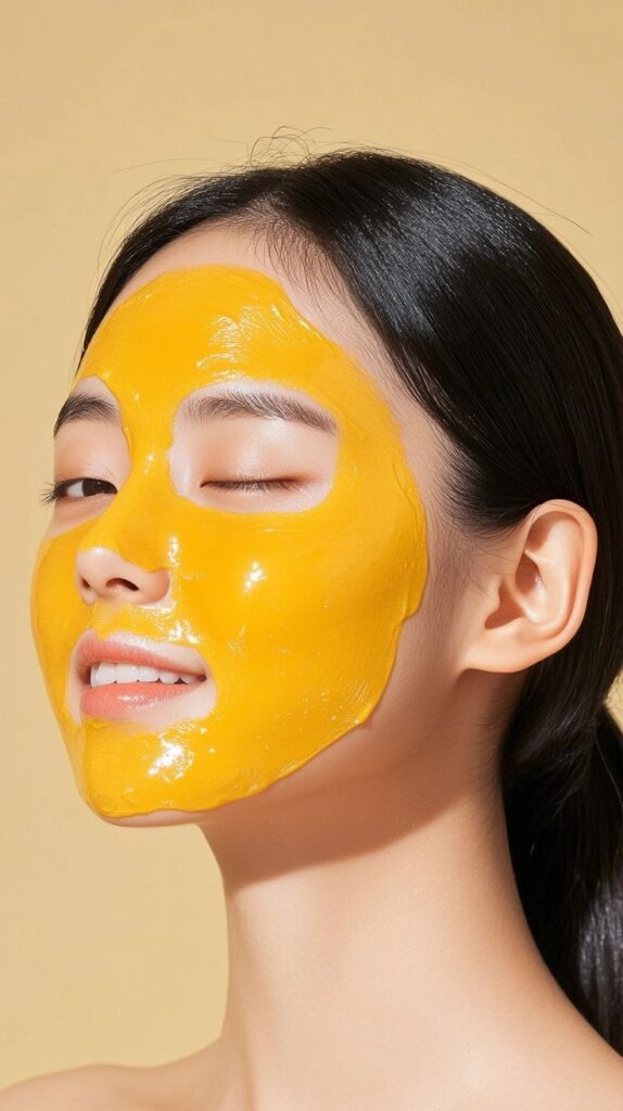 Turmeric Face Masks for Asian Women's Beauty