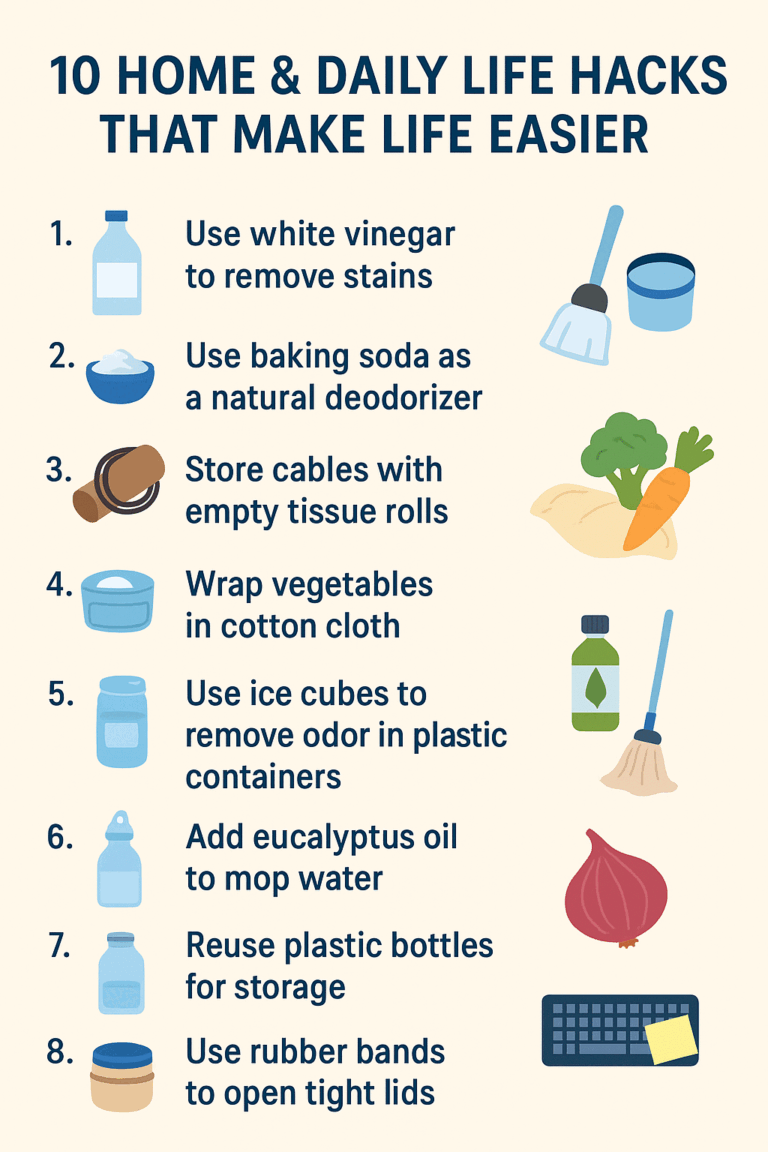 10 Home & Daily Life Hacks That Make Life Easier