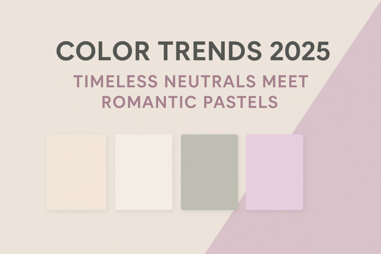 Color Trends 2025 Timeless Neutrals Meet Romantic Pastels