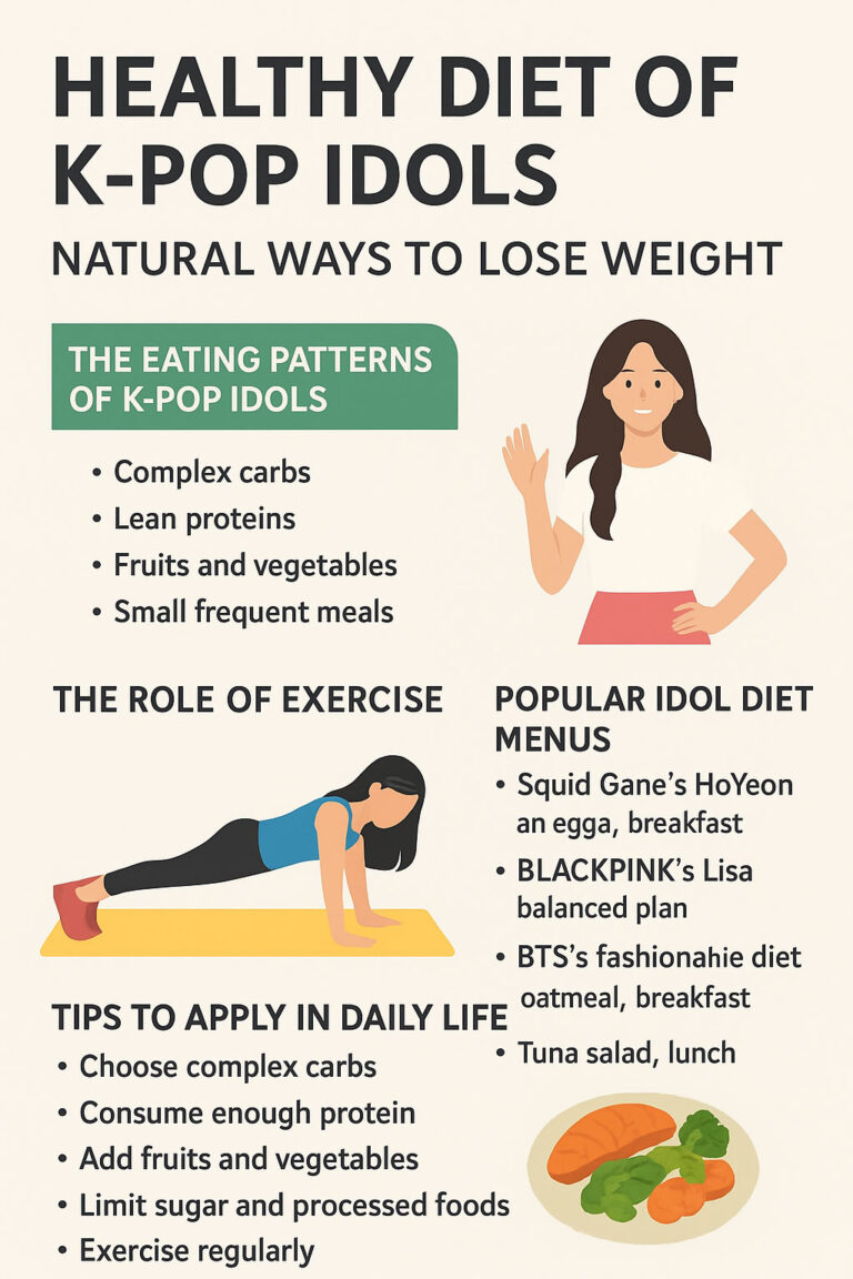 Healthy Diet of K-Pop Idols: Natural Ways to Lose Weight
