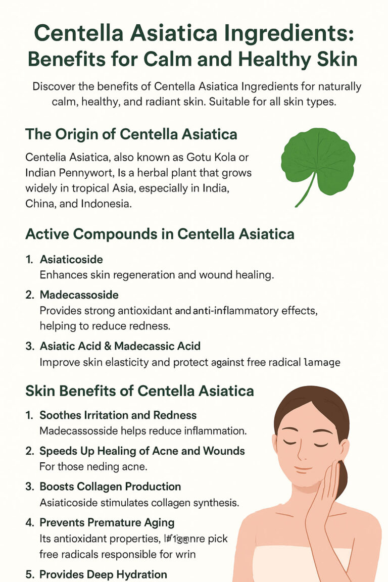 Centella Asiatica Ingredients: Benefits for Calm and Healthy Skin