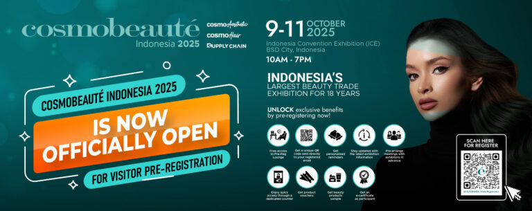 Cosmobeauté Indonesia 2025 to Be Held October 9–11 at ICE BSD