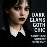 Dark Glam & Goth Chic: Makeup Trend Inspired by "Wednesday"