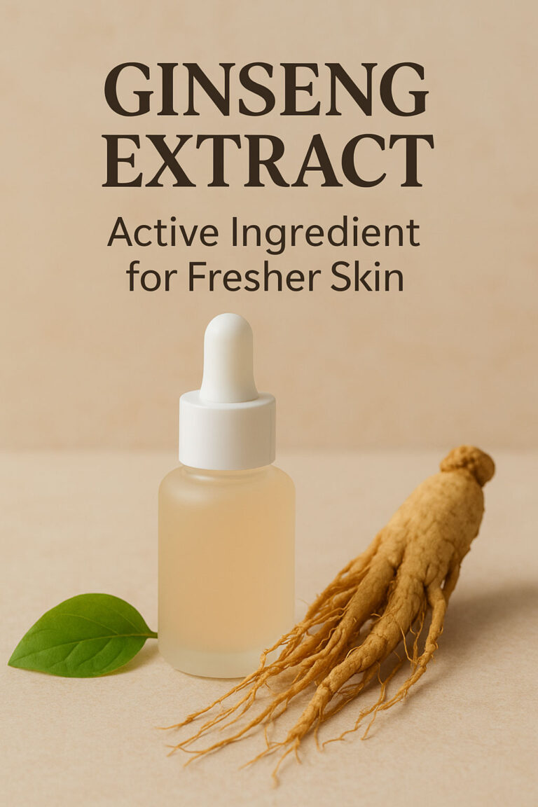 Ginseng Extract: Active Ingredient for Fresher Skin