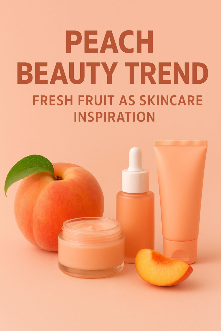 Peach Beauty Trend: Fresh Fruit as Skincare Inspiration