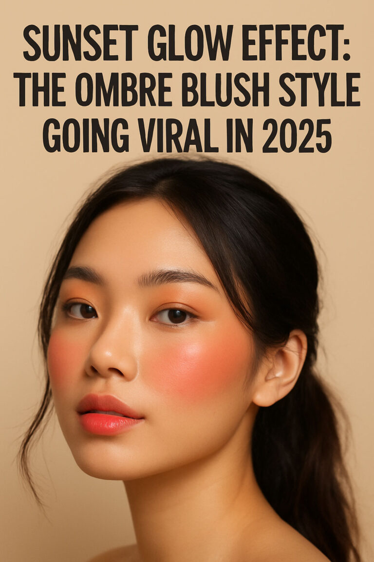 Sunset Glow Effect: The Ombre Blush Style Going Viral in 2025
